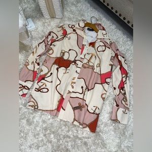 PrettyLittleThing blouse top size 2